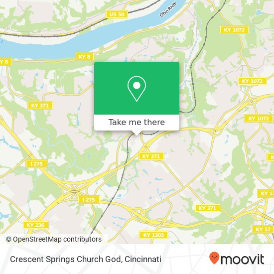 Mapa de Crescent Springs Church God