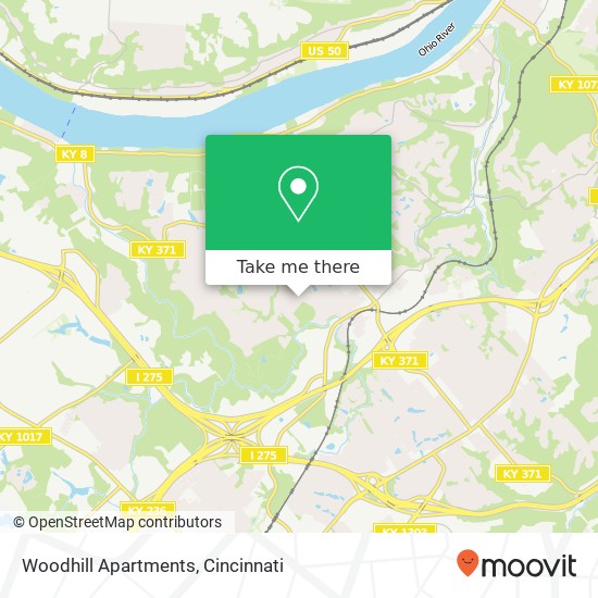 Woodhill Apartments map