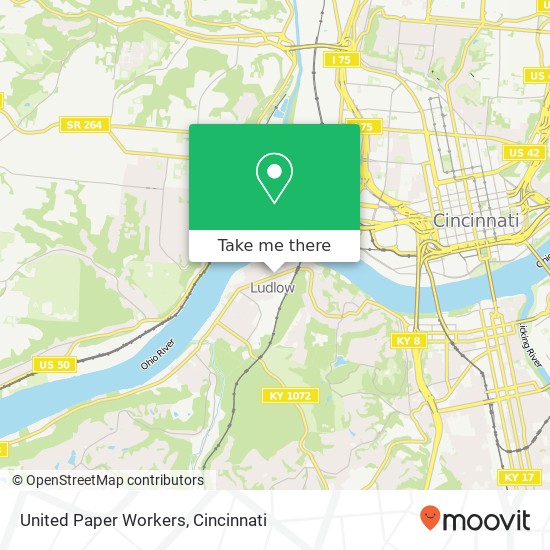 United Paper Workers map