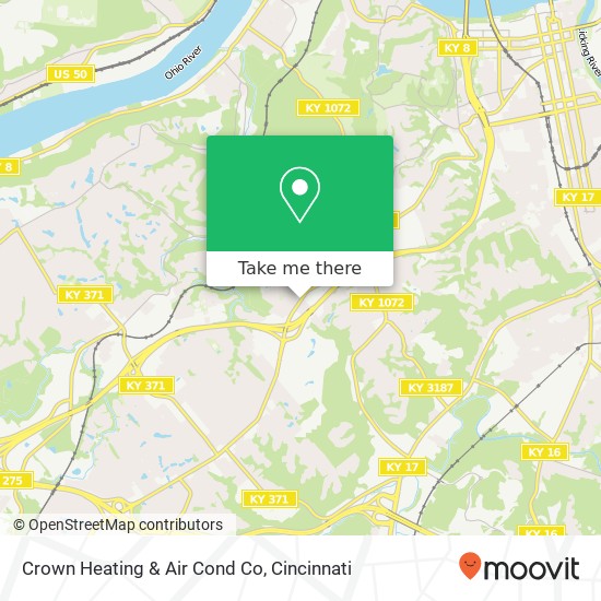 Crown Heating & Air Cond Co map