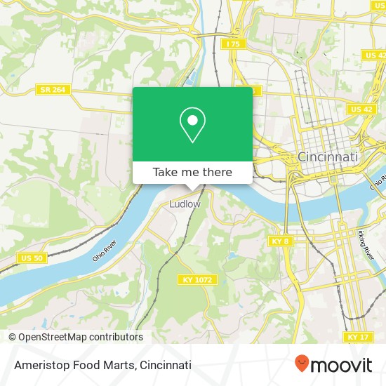 Mapa de Ameristop Food Marts