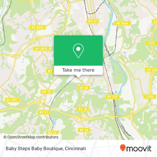 Baby Steps Baby Boutique map