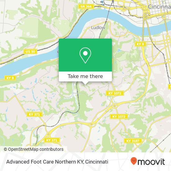 Mapa de Advanced Foot Care Northern KY