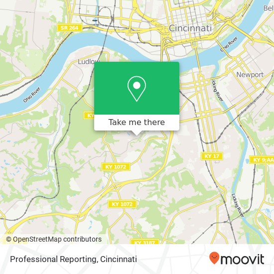 Professional Reporting map