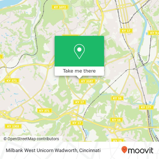 Milbank West Unicorn Wadworth map