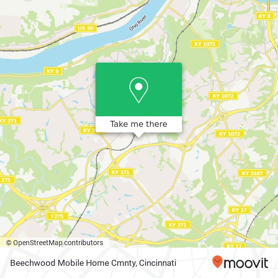 Beechwood Mobile Home Cmnty map