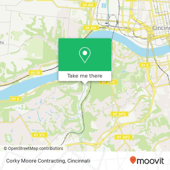 Corky Moore Contracting map