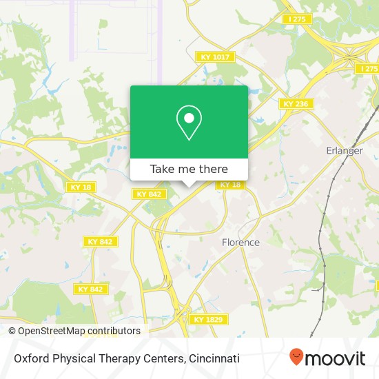 Oxford Physical Therapy Centers map