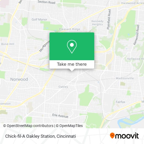 Mapa de Chick-fil-A Oakley Station
