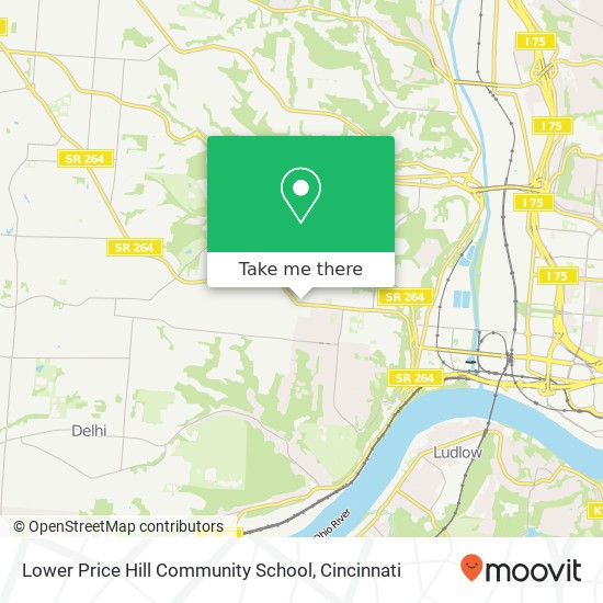 Mapa de Lower Price Hill Community School