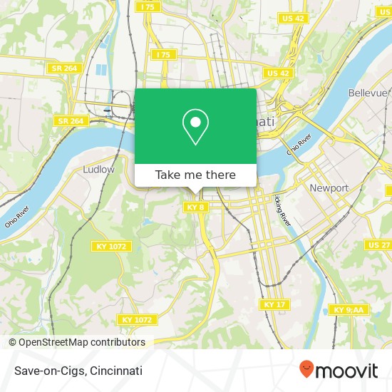 Save-on-Cigs map