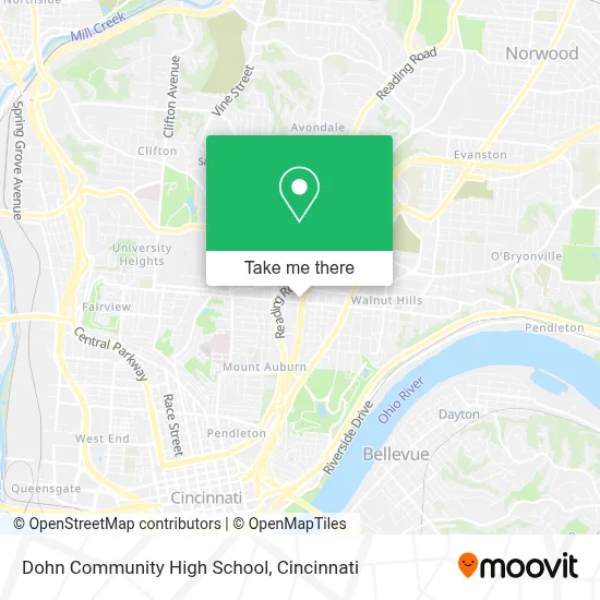 Dohn Community High School map