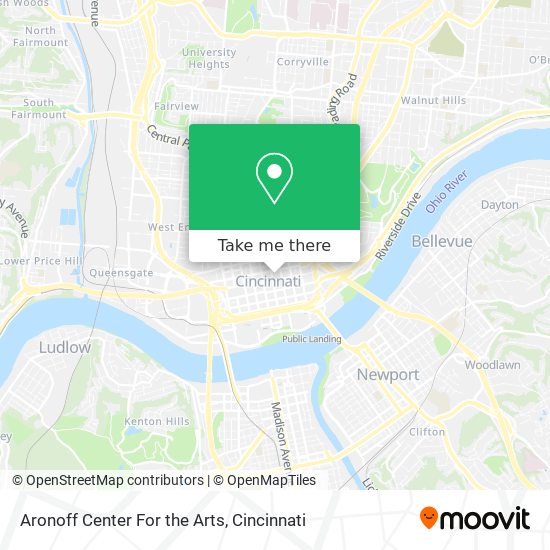 Mapa de Aronoff Center For the Arts