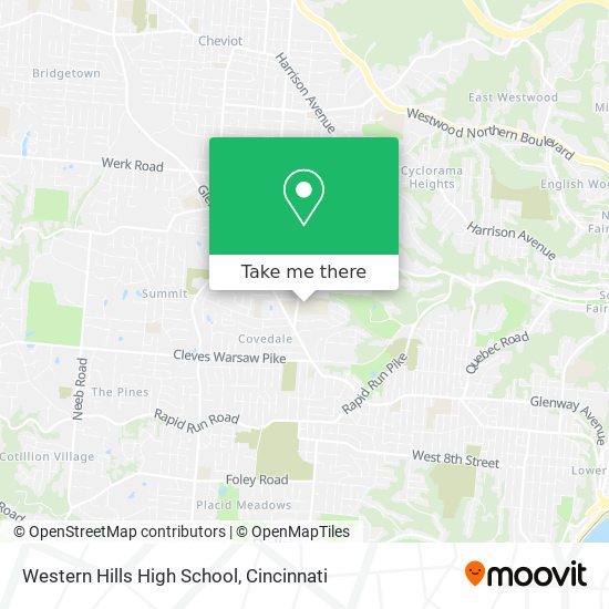Mapa de Western Hills High School