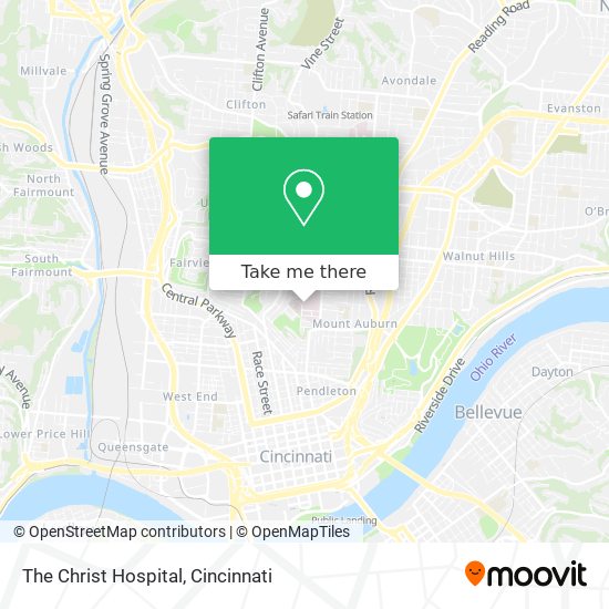 The Christ Hospital map