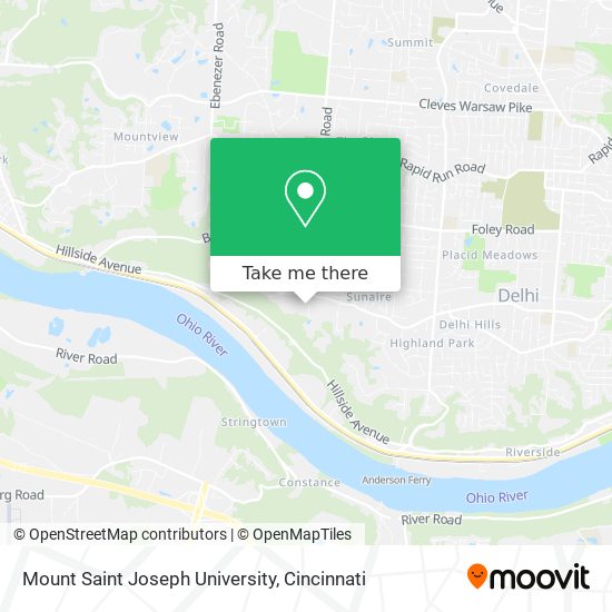 Mapa de Mount Saint Joseph University