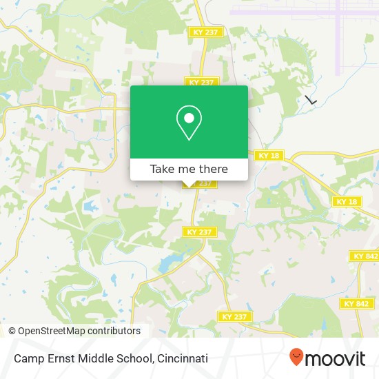 Camp Ernst Middle School map