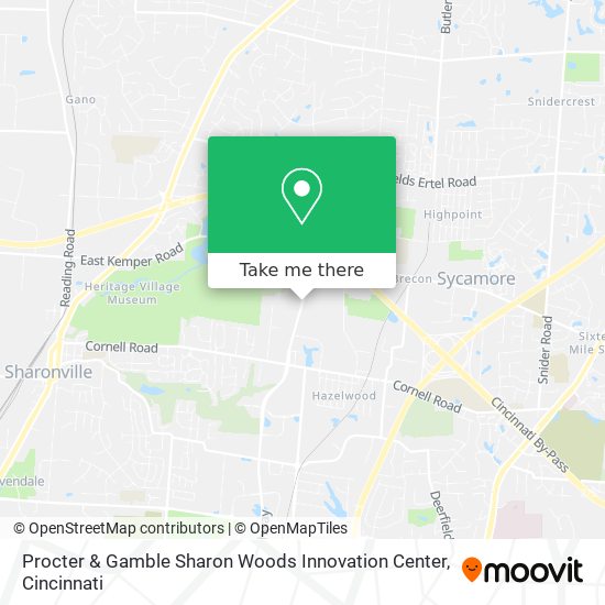 Mapa de Procter & Gamble Sharon Woods Innovation Center