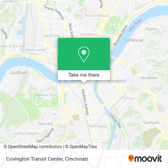 Covington Transit Center map