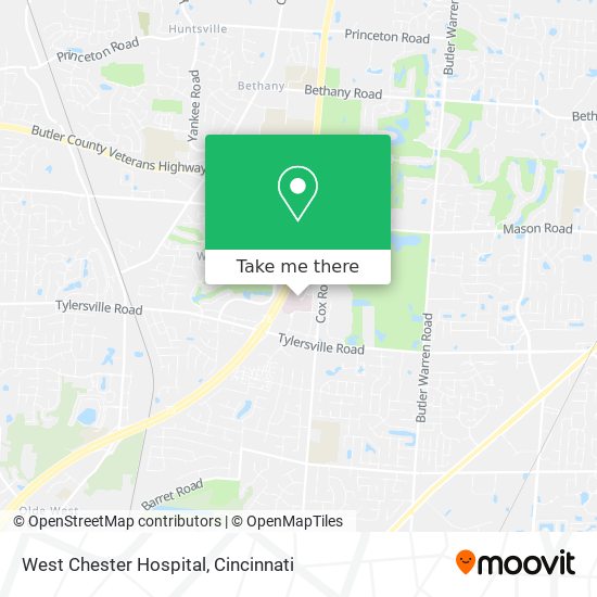 West Chester Hospital map