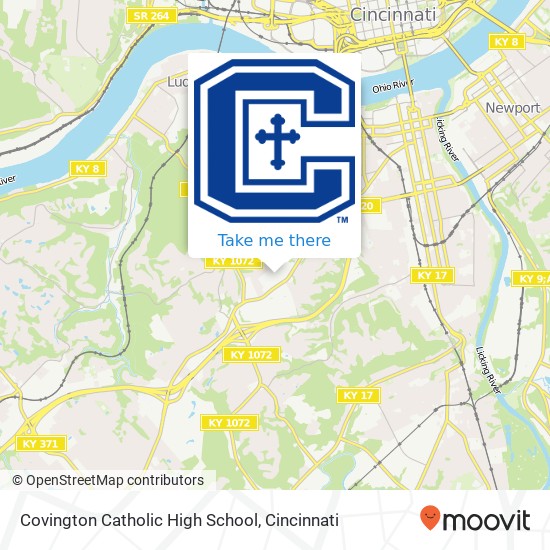 Mapa de Covington Catholic High School