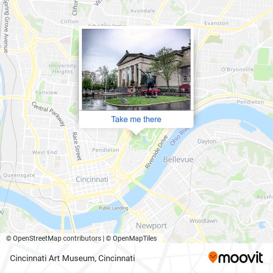 Cincinnati Art Museum map