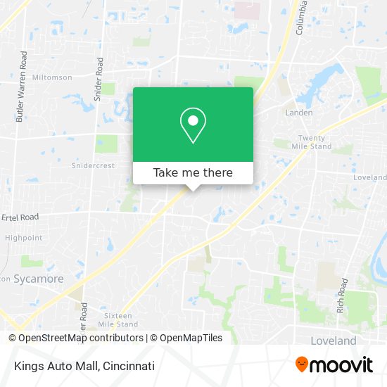 Kings Auto Mall map