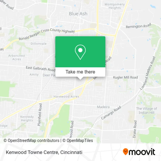 Kenwood Towne Centre map