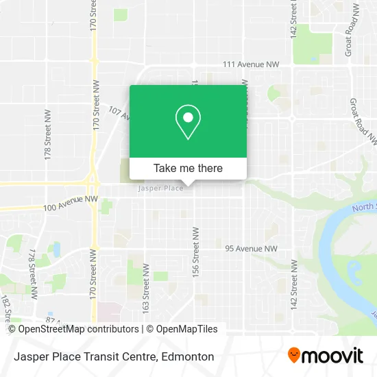 Jasper Place Transit Centre map