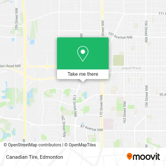 Canadian Tire map