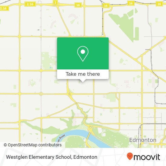 Westglen Elementary School map