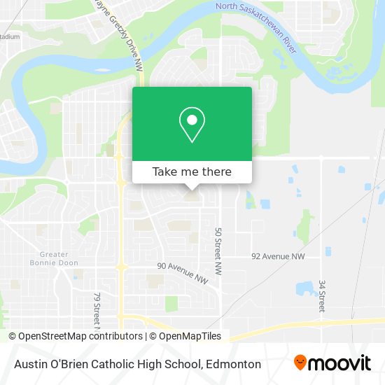 Austin O'Brien Catholic High School map