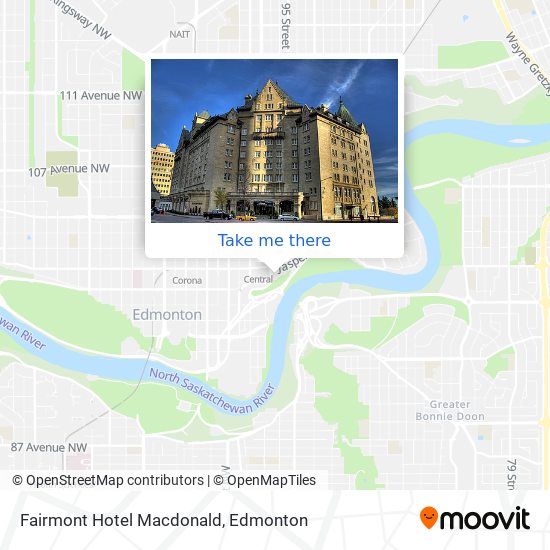 Fairmont Hotel Macdonald map