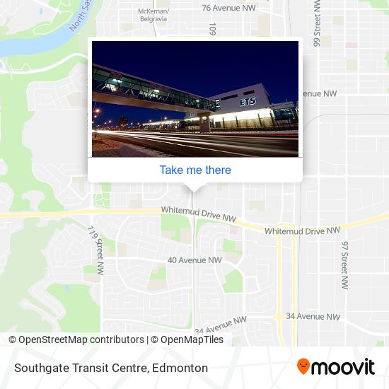 Southgate Transit Centre map