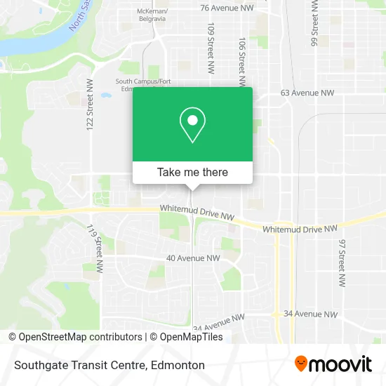 Southgate Transit Centre map