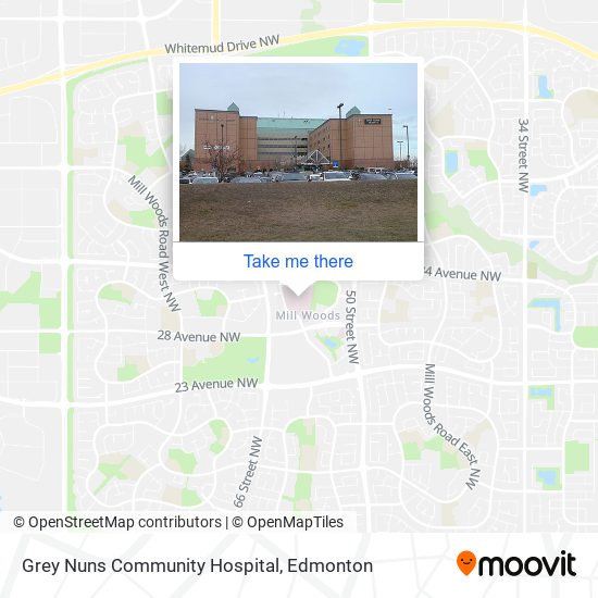 Grey Nuns Community Hospital map