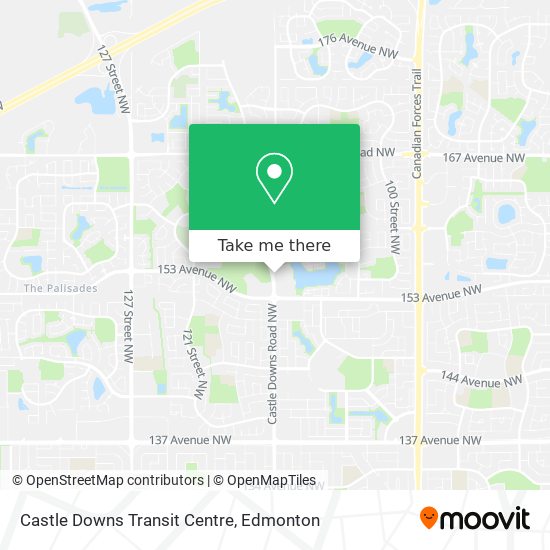 Castle Downs Transit Centre map