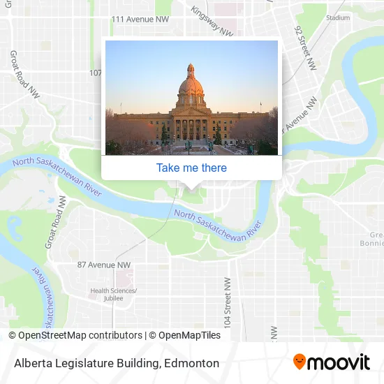 Alberta Legislature Building map