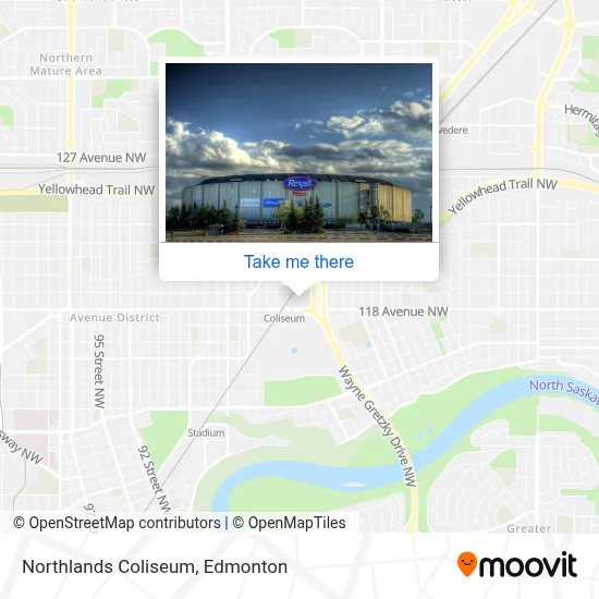 Northlands Coliseum map