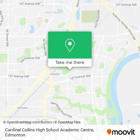 Cardinal Collins High School Academic Centre map