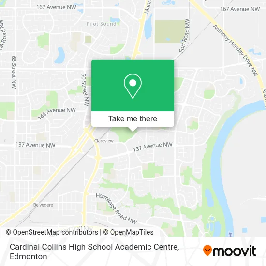 Cardinal Collins High School Academic Centre map