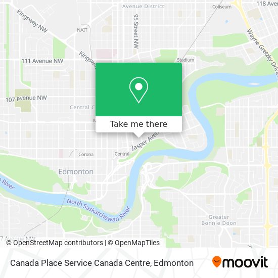 Canada Place Service Canada Centre map