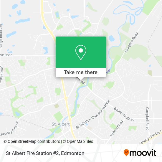 St Albert Fire Station #2 map