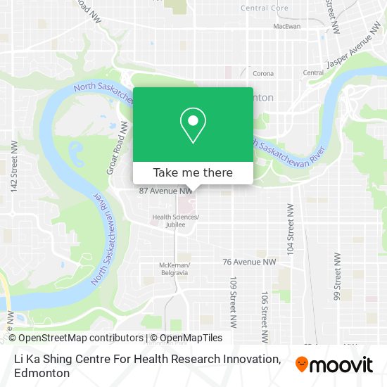 Li Ka Shing Centre For Health Research Innovation map