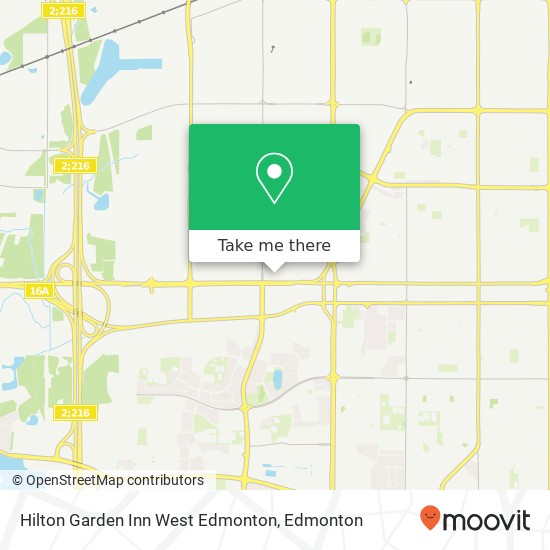 Hilton Garden Inn West Edmonton map