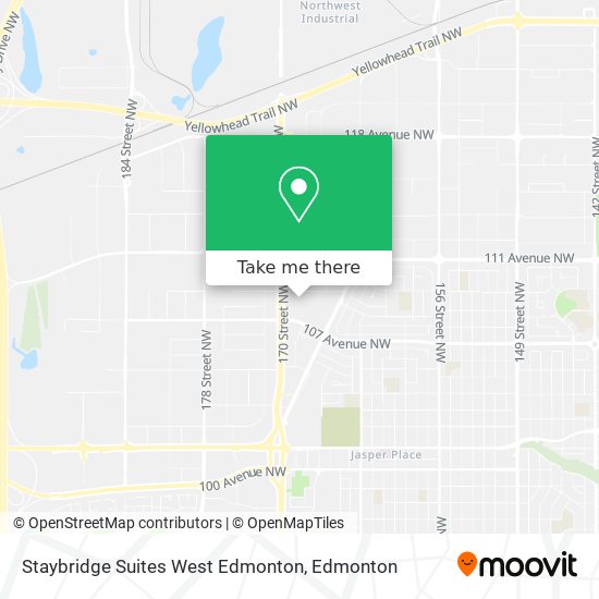 Staybridge Suites West Edmonton map