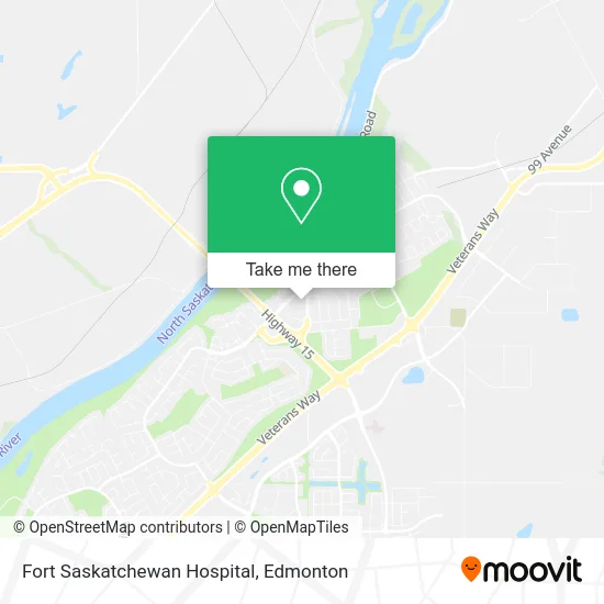 Fort Saskatchewan Hospital map