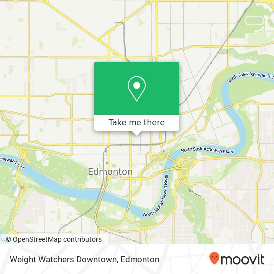 Weight Watchers Downtown map