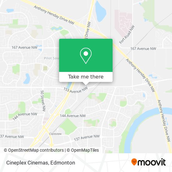 Cineplex Cinemas map