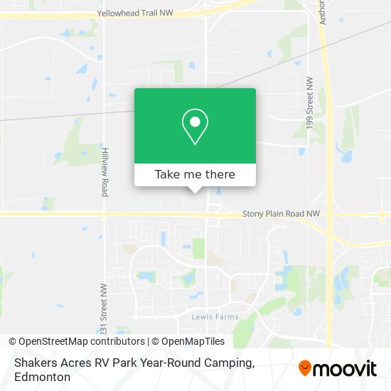 Shakers Acres RV Park Year-Round Camping map